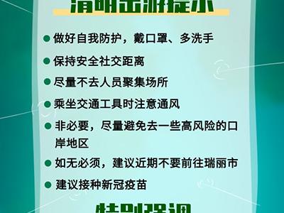 云南瑞麗5地上升為中風險地區清明假期出行安全嗎？